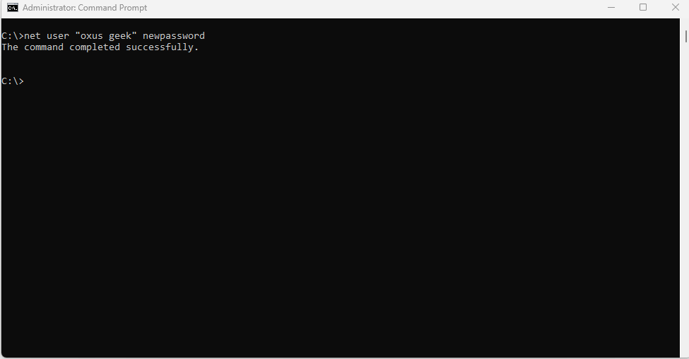 net user command